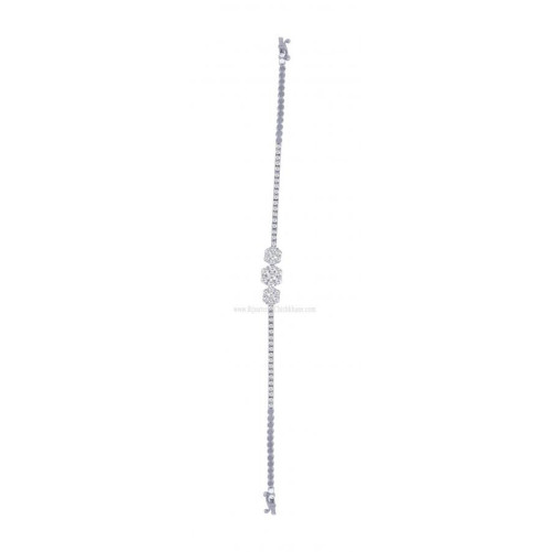 Gourmette femme en Or Blanc 18 Carats Ref 59824 | Chichkhane