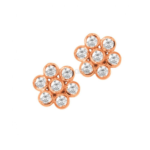Boucles d'oreilles femme en Or Rose 18 Carats Ref 59819 | Chichkhane