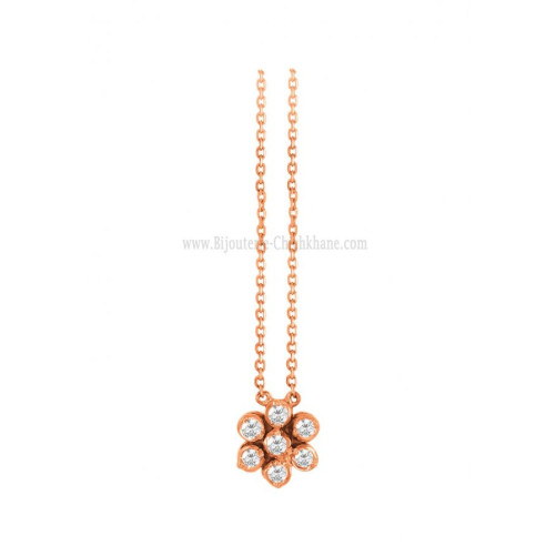 Collier femme en Or Rose 18 Carats Ref 59818 | Chichkhane