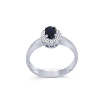 Bague femme en Or Blanc 18 Carats Ref 59813 | Chichkhane