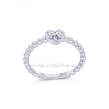 Bague femme en Or Blanc 18 Carats Ref 59811 | Chichkhane