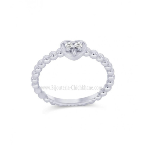 Bague femme en Or Blanc 18 Carats Ref 59811 | Chichkhane