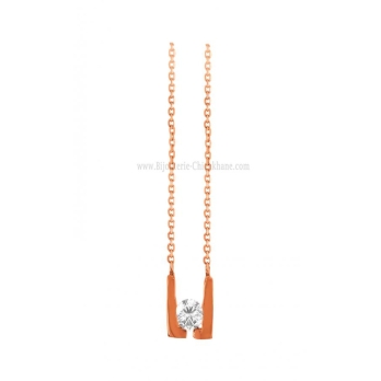 Collier femme en Or Rose 18 Carats Ref 59796 | Chichkhane