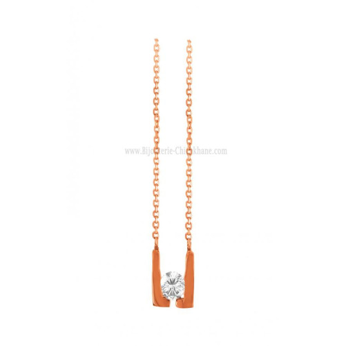 Collier femme en Or Rose 18 Carats Ref 59796 | Chichkhane