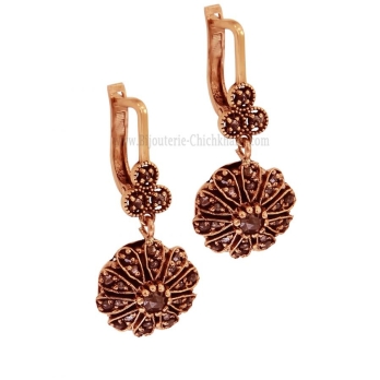 Boucles D'oreilles Diamants Rose ''Chichkhane'' 59957