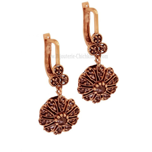 Boucles D'oreilles Diamants Rose ''Chichkhane'' 59957