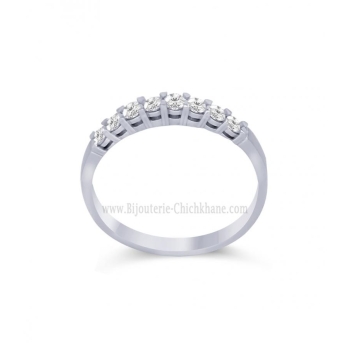 Alliance femme en Or Blanc 18 Carats Ref 59615 | Chichkhane