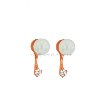 Boucles d'oreilles femme en Or Rose 18 Carats Ref 59601 | Chichkhane