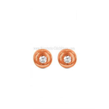 Boucles d'oreilles femme en Or Rose 18 Carats Ref 59596 | Chichkhane
