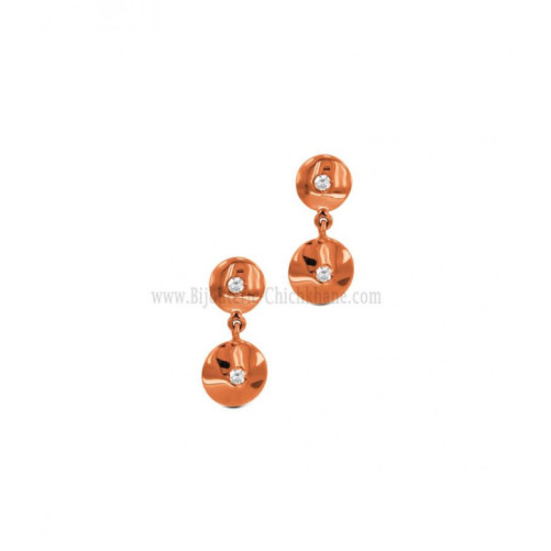 Boucles d'oreilles femme en Or Rose 18 Carats Ref 59582 | Chichkhane