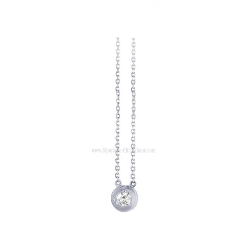 Collier femme en Or Blanc 18 Carats Ref 59580 | Chichkhane