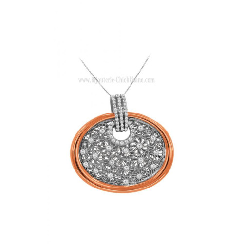 Pendentif femme en Or Bicolore  18 Carats Ref 59576 | Chichkhane