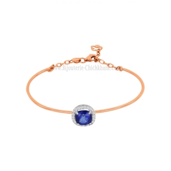 Bracelet femme en Or Bicolore 18 Carats Ref 59571 | Chichkhane