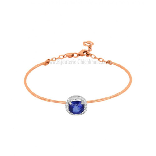 Bracelet femme en Or Bicolore 18 Carats Ref 59571 | Chichkhane