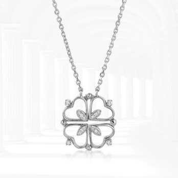 Collier femme en or blanc 18 carats Ref 67417 | Chichkhane