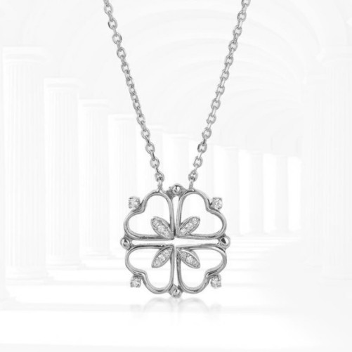 Collier femme en or blanc 18 carats Ref 67417 | Chichkhane