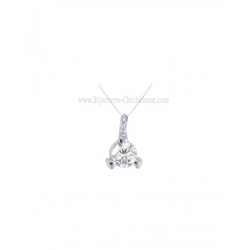 Collier femme en Or Blanc 18 Carats Ref 59489 | Chichkhane