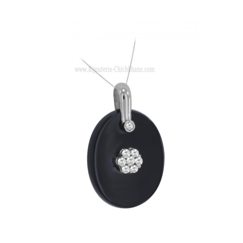 Pendentif femme en Or Blanc 18 Carats Ref 59486 | Chichkhane