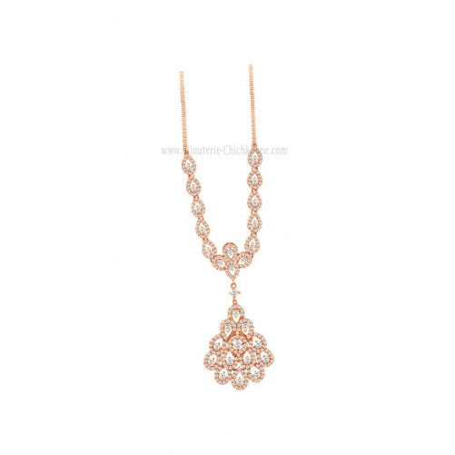 Collier femme en Or Rose 18 Carats Ref 58785 | Chichkhane