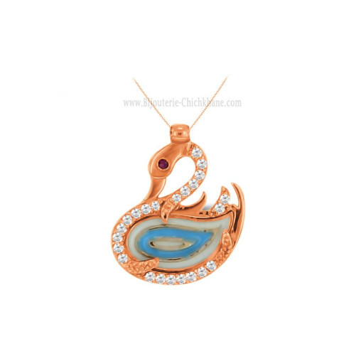 Collier femme en Or Rose 18 Carats Ref 58636 | Chichkhane
