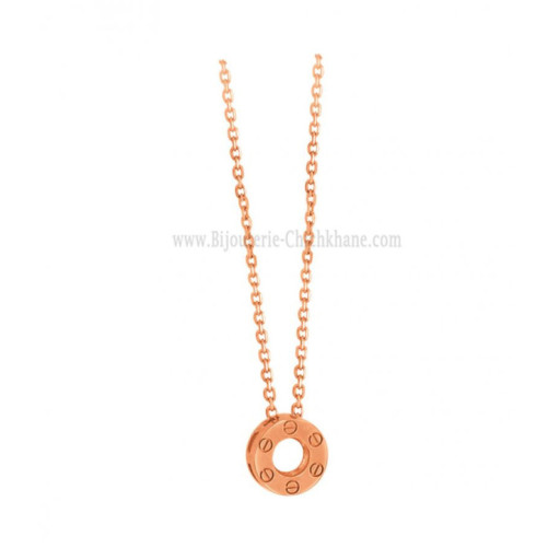 Collier femme en Or Rose 18 Carats Ref 58633 | Chichkhane