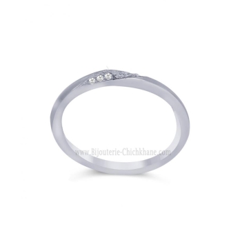 Alliance femme en Or Blanc 18 Carats Ref 59568 | Chichkhane