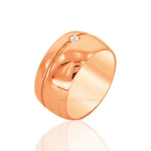 Bague femme en Or Rose 18 Carats Ref 58960 | Chichkhane