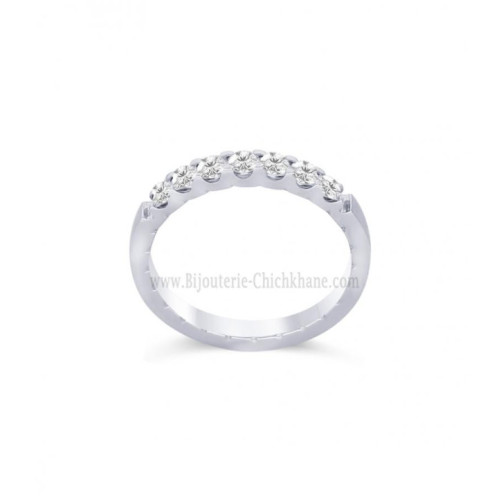 Alliance femme en Or Blanc 18 Carats Ref 59482 | Chichkhane