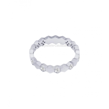 Alliance femme en Or Blanc 18 Carats Ref 59276 | Chichkhane