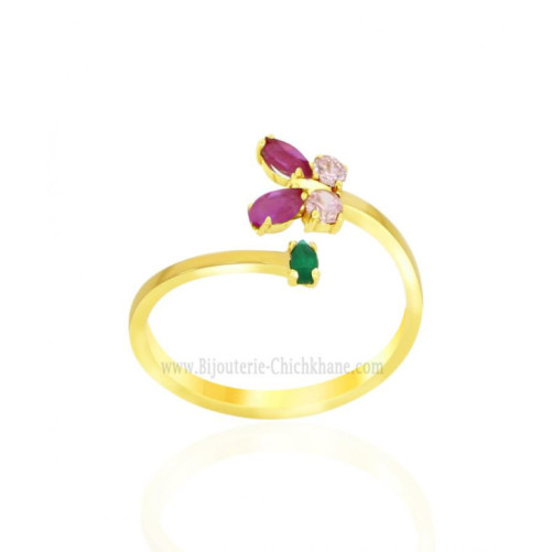 Bague femme en Or Jaune 18 Carats Ref 59014 | Chichkhane