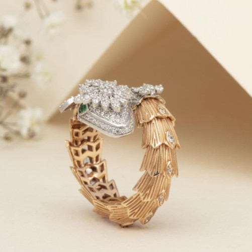 Bague femme en Or Bicolore  18 Carats Ref 68317 | Chichkhane