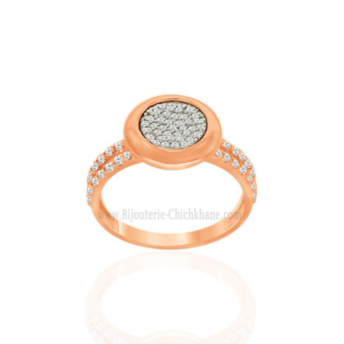 Bague femme en Or Bicolore  18 Carats Ref 58990 | Chichkhane