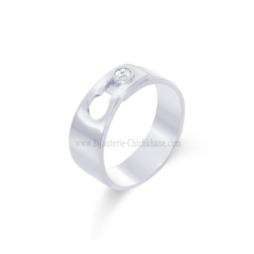 Bague femme en Or Blanc 18 Carats Ref 58983 | Chichkhane