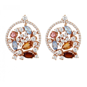 Boucles d'oreilles femme en Or Rose 18 Carats Ref 58584 | Chichkhane