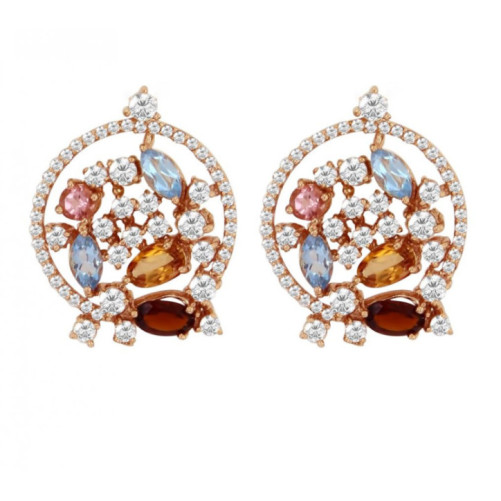 Boucles d'oreilles femme en Or Rose 18 Carats Ref 58584 | Chichkhane