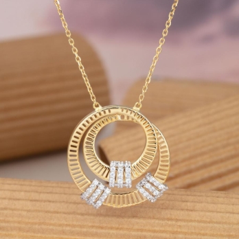 Collier femme en Or Bicolore  18 Carats Ref 68274 | Chichkhane