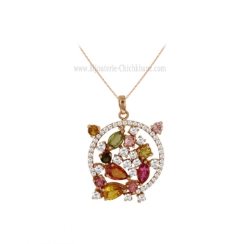 Pendentif femme en Or Rose 18 Carats Ref 58583 | Chichkhane