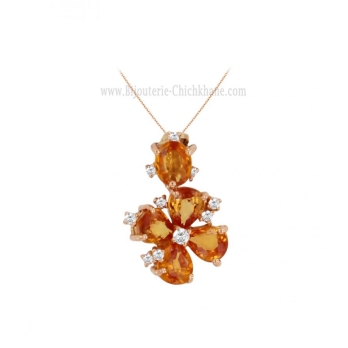Pendentif femme en Or Rose 18 Carats Ref 58558 | Chichkhane