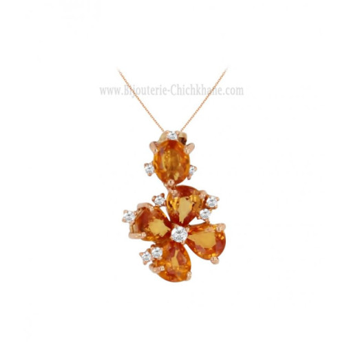 Pendentif femme en Or Rose 18 Carats Ref 58558 | Chichkhane