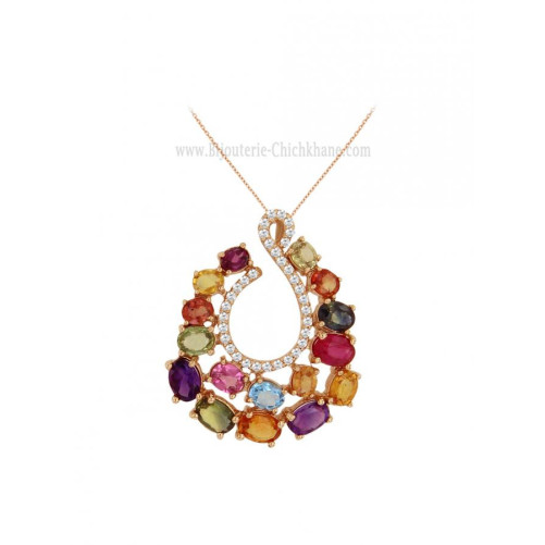 Pendentif femme en Or Rose 18 Carats Ref 58556 | Chichkhane