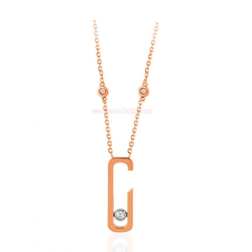 Collier femme en Or Bicolore  18 Carats Ref 58641 | Chichkhane