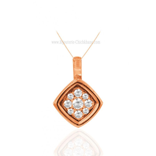 Collier femme en Or Rose 18 Carats Ref 59225 | Chichkhane