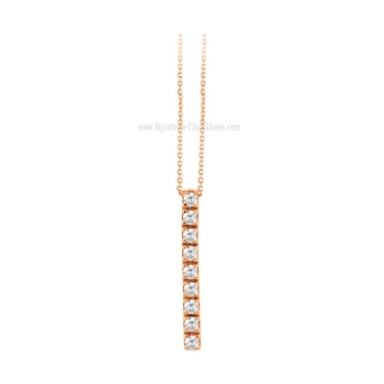 Collier femme en Or Rose 18 Carats Ref 59112 | Chichkhane
