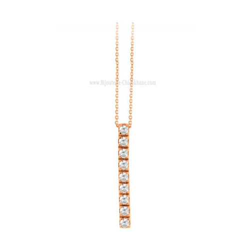 Collier femme en Or Rose 18 Carats Ref 59112 | Chichkhane
