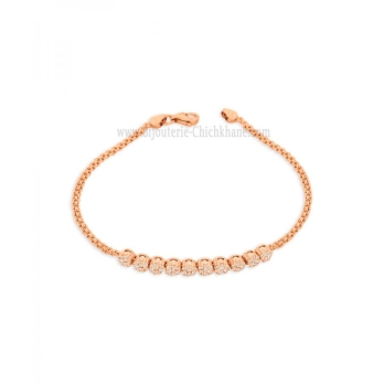 Gourmette femme en Or Rose 18 Carats Ref 59111 | Chichkhane