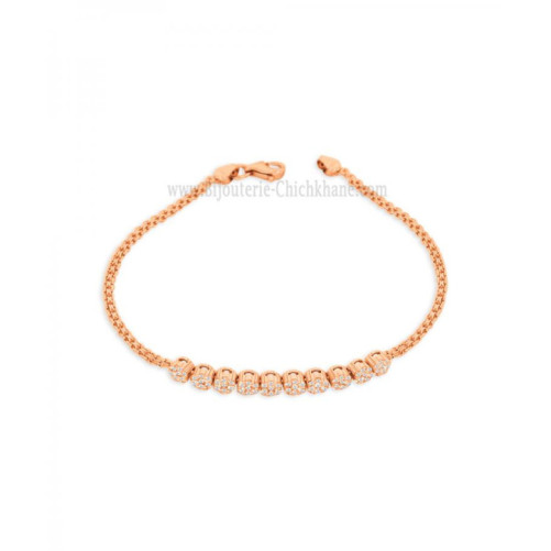 Gourmette femme en Or Rose 18 Carats Ref 59111 | Chichkhane