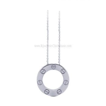 Collier femme en Or Blanc 18 Carats Ref 58762 | Chichkhane