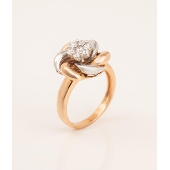 Solitaire femme en Or Bicolore  18 Carats Ref 70003 | Chichkhane