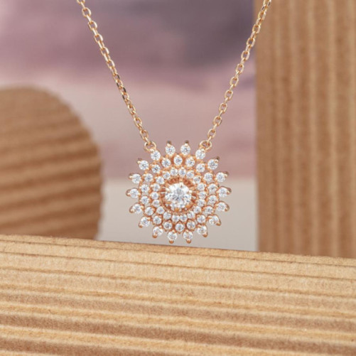 Collier femme en Or Rose 18 Carats Ref 68260 | Chichkhane