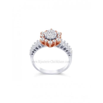 Solitaire femme en Or Bicolore  18 Carats Ref 58933 | Chichkhane